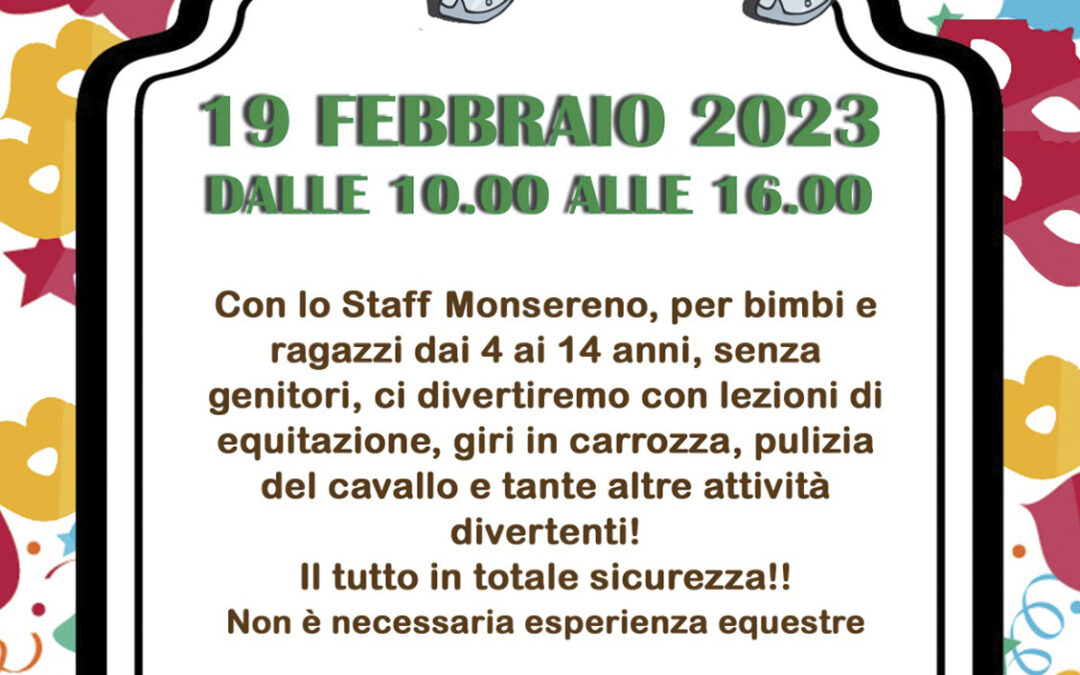 Playhorse di Carnevale – 19 Febbraio 2023