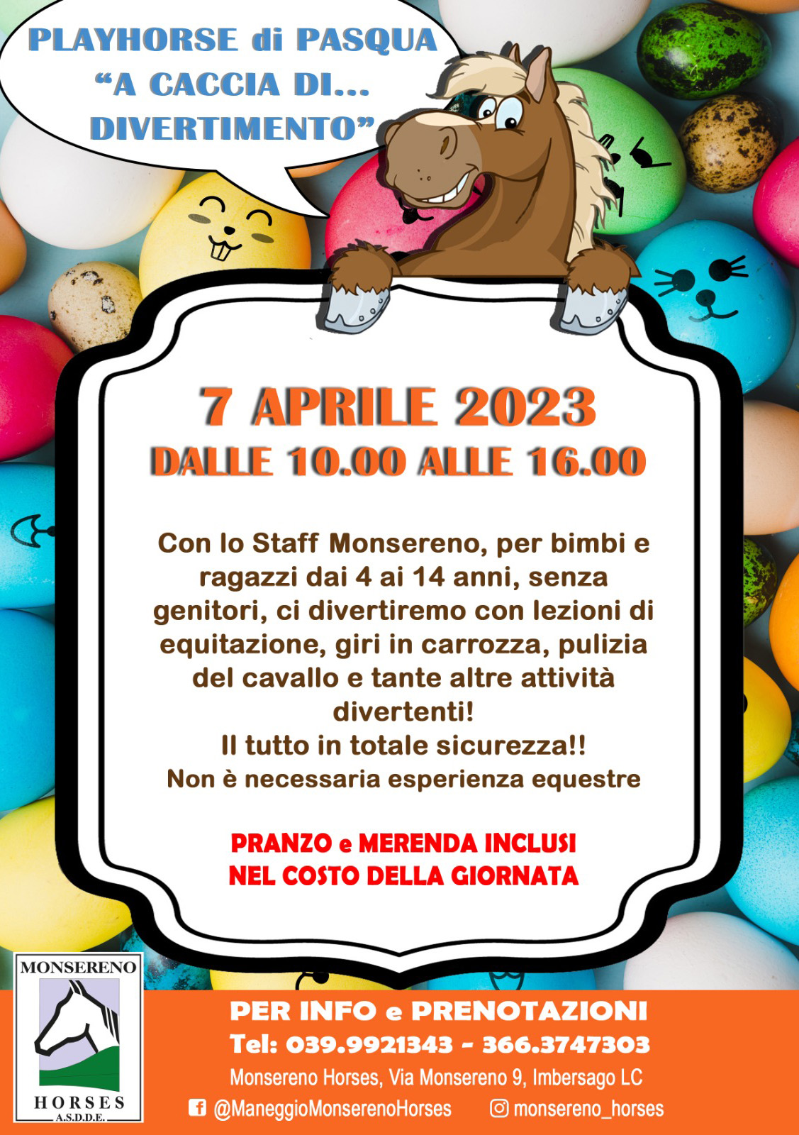 Playhorse Pasqua - 7 aprile 2023