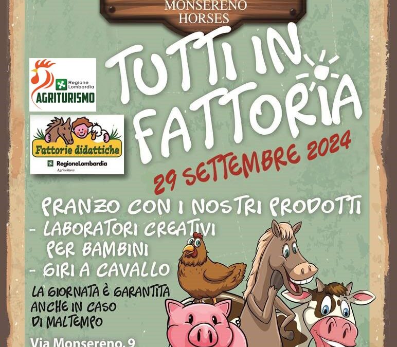 Tutti in Fattoria – 28 Settembre 2025